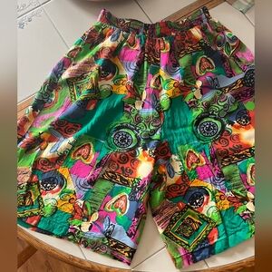 Retro Funky Multicolor Shorts